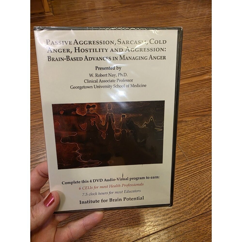 Passive Aggression Sarcasm Cold Anger-Institute For Brain Potential 4 DVDs NEW